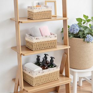 Storage <strong>Basket</strong> with Lining, Pack of 3 Toy Storage <strong>Baskets</strong>, Handwoven, Boho Decor, Recyclable, Braided <strong>Changing</strong> <strong>Table</strong> Organiser - Product Image 3