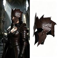 Casque de guerrier médiéval gothique en cuir, couronne d'elfe fantastique pour Halloween et cosplay viking, accessoire de jeu de rôle LARP, foire de la Renaissance