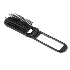 Compact pliant brosse à cheveux miroir poche taille voyage cheveux outil pour voiture sac de sport sac à main casier natation <span class=keywords><strong>Camping</strong></span> pagaie évent - Product Image 5