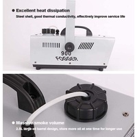 Amrobuste FM900 micro moustique brouillard coque en acier anti-vol glace sèche télécommande thermique glace sèche faible brouillard machine de brumisation