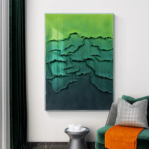 Huamiao Art moderne Texture peinture abstraite paysage impression mur Art <span class=keywords><strong>verre</strong></span> peinture pour salon - Product Image 4