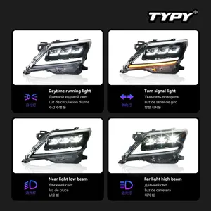 Feux de voiture TYPY pour Lexus LX570, phares 2009-2015, projecteur LED, feux de jour, accessoires automobiles - Product Image 4