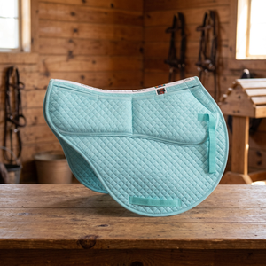 Best Selling Custom Made Dressage Jumping All-Purpose Contoured Correction Fleece Breathable Saddle <b>Pad</b> Adjustable Memory <b>Foam</b> - Product Image 3