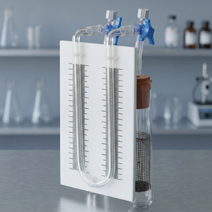 ADITYA ASTM para Aparato de Respiroscopia de Vidrio con Manómetro de Tubo en U, Escala de Medición con Precisión del 0.5% para Uso en Laboratorio - Product Image 3
