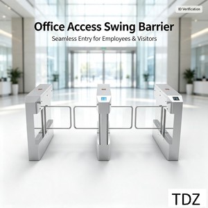 Tornello a barriera oscillante RFID in acciaio inox SUS304 per controllo accessi in palestre, uffici, edifici, metropolitane e aeroporti - Product Image 6