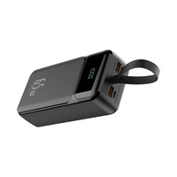 Station d'alimentation portable haute capacité 65W 30000mAh pour ordinateur portable avec entrée Type-C à charge rapide et écran LED