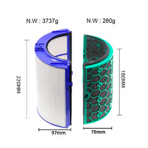 Sistemas de filtración doble de carbón activado Purificador de aire fresco puro Filtro Hepa apto para Dysons HP04/TP04/DP04/TP05/HP05 Pieza de repuesto - Product Image 6