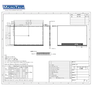 Layar LCD TFT 1920 Inci 1080*13.3, Panel Tampilan Kecerahan Tinggi 1000