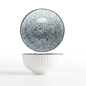Tazón de Arroz de Porcelana de Alta Gama, Estilo Europeo de Lujo, 4.5 Pulgadas, Personalizable, Ecológico, Disponible para Fiestas en Casa, Cerámica - Product Image 1