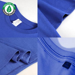 T-shirts pour hommes vierges en coton biologique 100% de haute qualité T-shirt surdimensionné lourd impression T-shirt personnalisé - Product Image 2