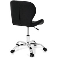 Chaise de bar moderne de luxe, hauteur réglable, siège en cuir synthétique, pieds en fer, pompe hydraulique, personnalisable, utilisation en salon de coiffure