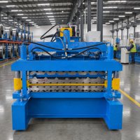 Machine de profilage à double couche multifonctionnelle pour panneaux de toiture trapézoïdaux IBR et tuiles en acier coloré haute vitesse