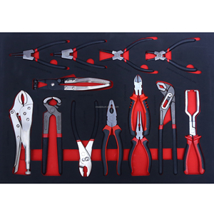Ensemble d'outils de réparation automobile en métal 718 pièces pour garage et atelier, comprenant ciseaux, marteau, pince, chariot rigide en EVA, plan de travail OEM TCS-01 - Product Image 2
