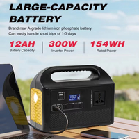 Système d'énergie solaire hors réseau fiable, station portable de stockage d'énergie 150w 300w