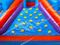 Combo Thème Sous-Marin : Parc de Toboggans Requin, Parcours de Roues, Château Gonflable Thème Anime, Mur d'Escalade Commercial, pour Fêtes Promotionnelles et Location