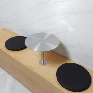 Đơn giản quán cà phê sàn bàn nhỏ ngoài trời bàn tròn nhỏ bằng thép không gỉ thư viện hiệu sách bước bàn tròn - Product Image 1