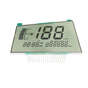 จอแสดงผล LCD ขาวดำแบบ Segment HTN พร้อมไฟแบ็คไลท์ LED ขนาด 103x54 มม. ความสว่างสูง 1000 PIN สำหรับเชื่อมต่อ  รองรับอุณหภูมิการทำงาน -20~70 องศา - Product Image 2