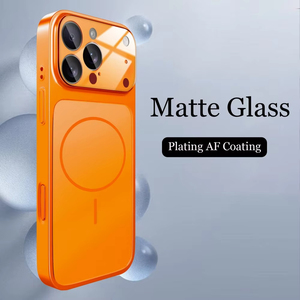 Coque en verre nano mat AG pour <span class=keywords><strong>Apple</strong></span> <span class=keywords><strong>iPhone</strong></span> 17 <span class=keywords><strong>Pro</strong></span> Max Air 16 15 <span class=keywords><strong>14</strong></span> 13 <span class=keywords><strong>Pro</strong></span> Max Charge sans fil Couverture rigide magnétique 17 <span class=keywords><strong>Pro</strong></span> MAX Capa - Product Image 4