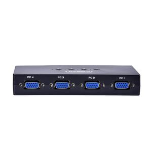 Commutateur <span class=keywords><strong>KVM</strong></span> de bureau FJ-401UK Fjgear 4 ports 1920*1080 1080p 4 hôtes partagent 1 ensemble de clavier, souris et écran Boîtier métallique - Product Image 2