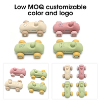 Juguete Sensorial Montessori de Silicona Suave para Coche, Libre de BPA, para Niños de 2 a 4 Años, 0-24 Meses, Unisex, Educativo, 3 Colores, Color Personalizado