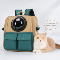 Sac à dos de transport pour animaux de compagnie (chats et chiens) de style capsule, en tissu Oxford, grand espace, respirant, durable, de luxe, capacité maximale 7 kg, idéal pour la randonnée et les voyages, vente en gros