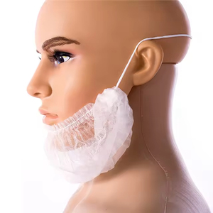 MB001 Filet de protection jetable en nylon pour barbe, <span class=keywords><strong>blanc</strong></span> et bleu, type <span class=keywords><strong>snood</strong></span> - Product Image 4