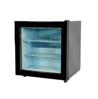 Réfrigérateur de congélateur de crème glacée de vitrine d'affichage de 55L direct et refroidissement par air pour la congélation d'affichage de sucettes glacées