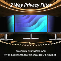 Filter Privasi PET Lepas Pasang Anti Spy Anti Silau Anti Cahaya Biru Anti Sidik Jari untuk HP 21.5 Inch 16:9 Widescreen Desktop