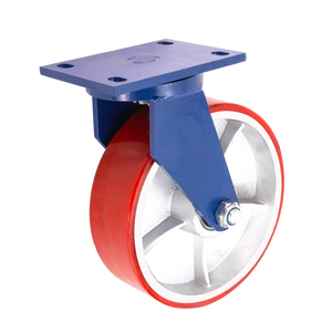 WeiHang <span class=keywords><strong>heavy</strong></span> <span class=keywords><strong>duty</strong></span> ferro núcleo PU rodízio rodas giratórias 360 graus rodízio roda - Product Image 6