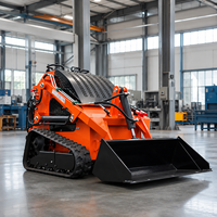 Mini-chargeuse compacte sur chenilles, moteur Kubota, CE EPA EURO5, pour ferme et jardin, directement de l'usine