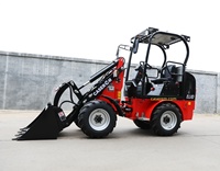 Großhandel Kleiner Batteriebetriebener Radlader 1200kg Traglast 4WD Elektrolader für Gewächshaus und Landwirtschaft