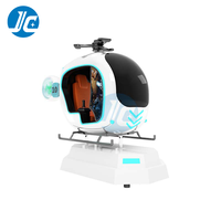 Simulateur de vol VR d'hélicoptère et d'avion en intérieur pour gagner de l'argent, avec joystick et cockpit - Construction métallique pour parcs d'aventure