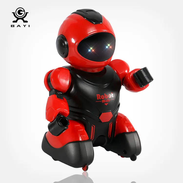 New Intelligent Toy R/c Led Light Mini Smart Robot With Singing Dancing Action Program 3 Color Assorted