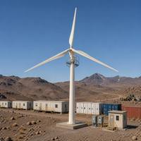 Éolienne 50 kW GWS-50000W à orientation automatique électronique, rotor de 15,5 m, triphasé, PMSG à entraînement direct, 380 V 480 V, IP54