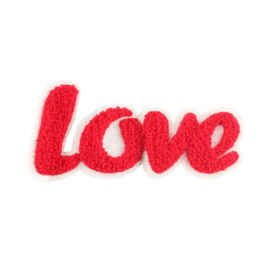 New Design Applique Alphabet Dream Chenille Patch Colorful Large 3D Tags Iron <b>On</b> <b>Letter</b> Custom Chenille Patch For Clothing - Product Image 5