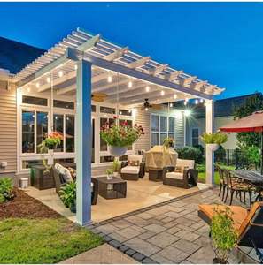 TOMA ultime sans entretien <span class=keywords><strong>Mini</strong></span> Grange cour extérieure <span class=keywords><strong>Pergola</strong></span> espace avec structures d'ombrage rétractables choix de tissu - Product Image 5