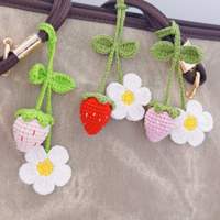 Aksesoris Tas Pakaian Anyaman Bunga Stroberi Buatan Tangan Terlaris Baru untuk Hari Valentine & Paskah
