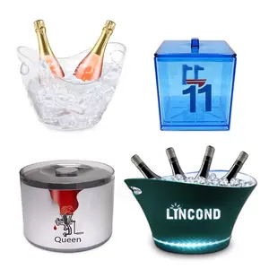 Supply China Wholesale Customise Ice Bucket Competitive Price Vodka Champagne Ice Bucket Party Ice Bucket