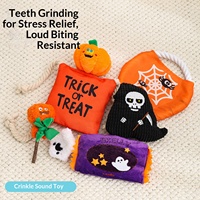 Nouveauté : Jouets en peluche pour chien Halloween, jouets durables pour nettoyer les dents, corde à nœuds pour chiens et chats