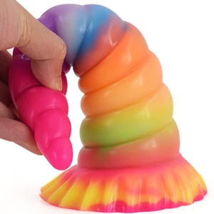 New 8.8 Inch Luminous Unicorn <b>Dildo</b> for Women Long Beast Sex Toy Gorgeous Glowing in Dark G-spot Stimulation - Product Image 6