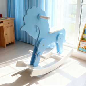Caballo Balancín de Madera Lucky, Diseño Moderno, Pintura No Tóxica, Movimiento Estable, Juguete Clásico para Niños - Product Image 6
