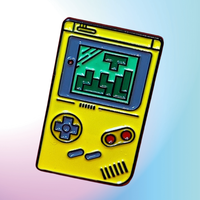 Épinglette personnalisée en émail souple, phosphorescente, jaune, rétro, jeu vidéo pour les joueurs nostalgiques