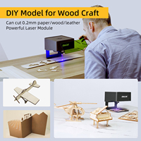 Mini Máquina de Grabado y Corte Láser Inteligente Automática de Escritorio para Madera, Acrílico, Plástico, Cuero y Procesamiento de Artesanías