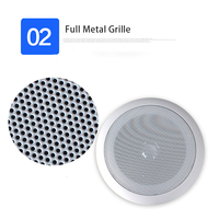 Haut-parleur mural et de plafond personnalisé Cadis avec fonction radio et contrôle audio mono pour systèmes de diffusion