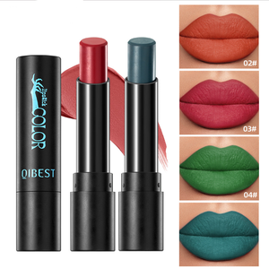 OEM/ODM Custom Wholesale Black <strong>Lipstick</strong> Velvet Matte Finish Long-lasting Waterproofing Nnon-stick Cup Halloween <strong>Lipstick</strong> - Product Image 1