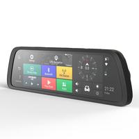 Caméra de tableau de bord avec rétroviseur, 10 pouces, dashcam, caméra de recul, ADAS, Android 4G, 10 pouces, vidéo, avec navigation gps, Karadar MT789, 1080p