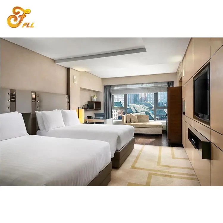 Fulilai мебель для гостиниц китайский свежий стиль современный простой отель мебель для спальни для 5-звездочного отеля