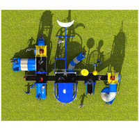 Double Canal Tube Toboggan Aire De Jeux Enfants Jouent Long Toboggan pour Piscine