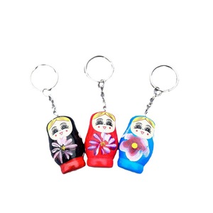 Nouvelles poupées Matryoshka en bois, porte-clés, jouets en bois Matryoshka russes, pendentif, poupée russe traditionnelle, souvenir - Product Image 6
