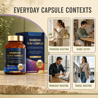 Capsule de complexe de magnésium 12-en-1 – Complément nutritionnel minéral quotidien pour adultes – Fournisseur d'usine – Marque privée – OEM ODM – Vente en gros